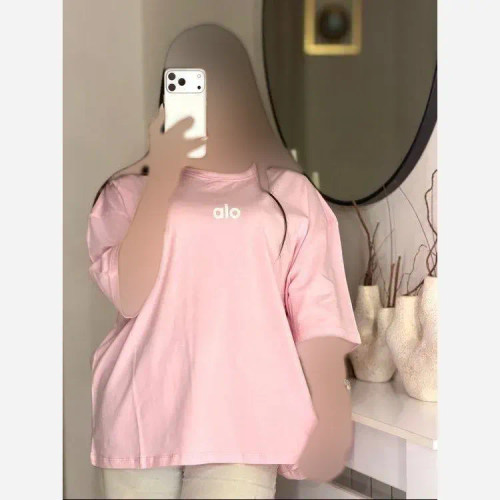 تیشرت آلو زنانه نخی پنبه فری سایز رنگ بندی متنوع