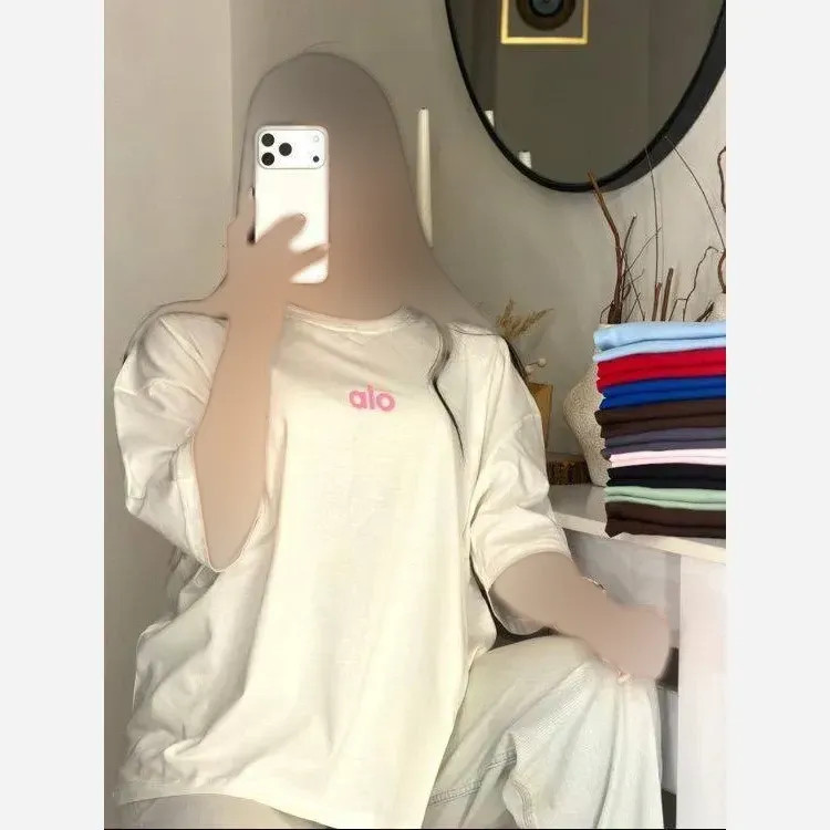 تیشرت آلو زنانه نخی پنبه فری سایز رنگ بندی متنوع