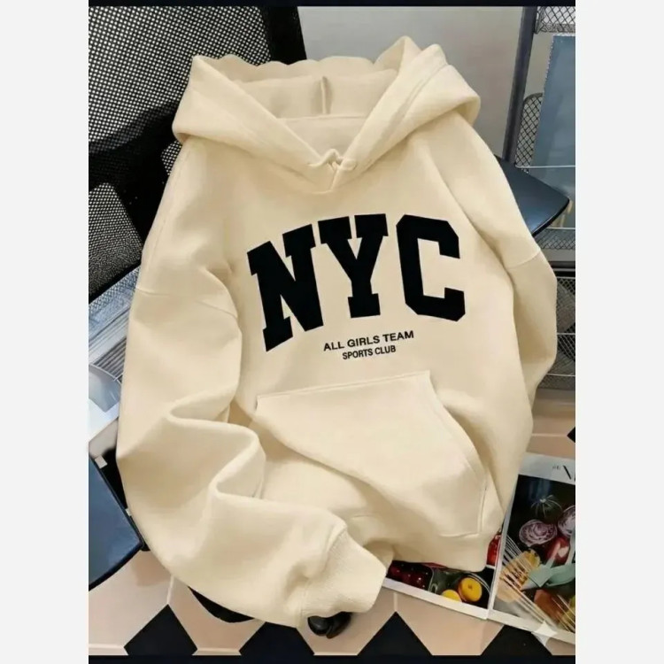 هودی زنانه NYC پنبه توکرکی فری سایز قد 70 دور سینه 120