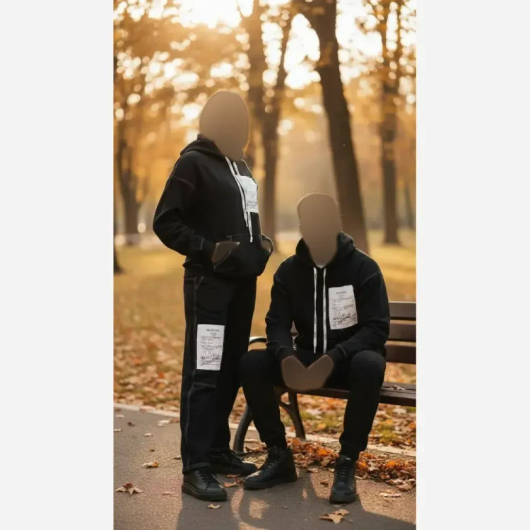 ست هودی و شلوار زنانه گلکسی پنبه فری سایز تا 50 مشکی باکیفیت