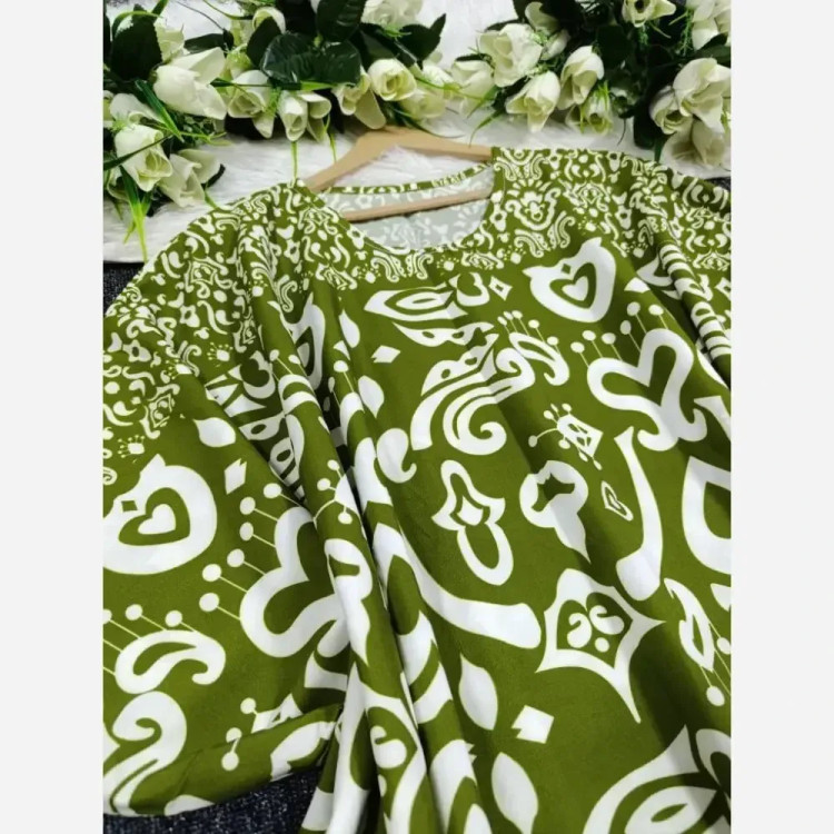 پیراهن ساحلی مزونی نیلوفر فلور بوگاتی فری سایز 38-48 قد 135 شیک