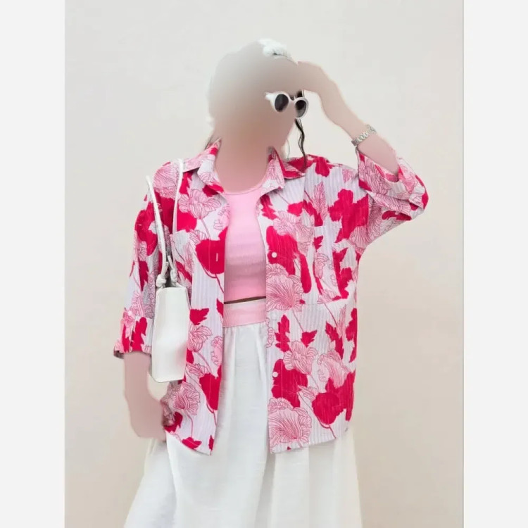 شومیز پینترستی پروانه جگوار وارداتی فری سایز 38 تا 48 تنخور شیک و زیبا