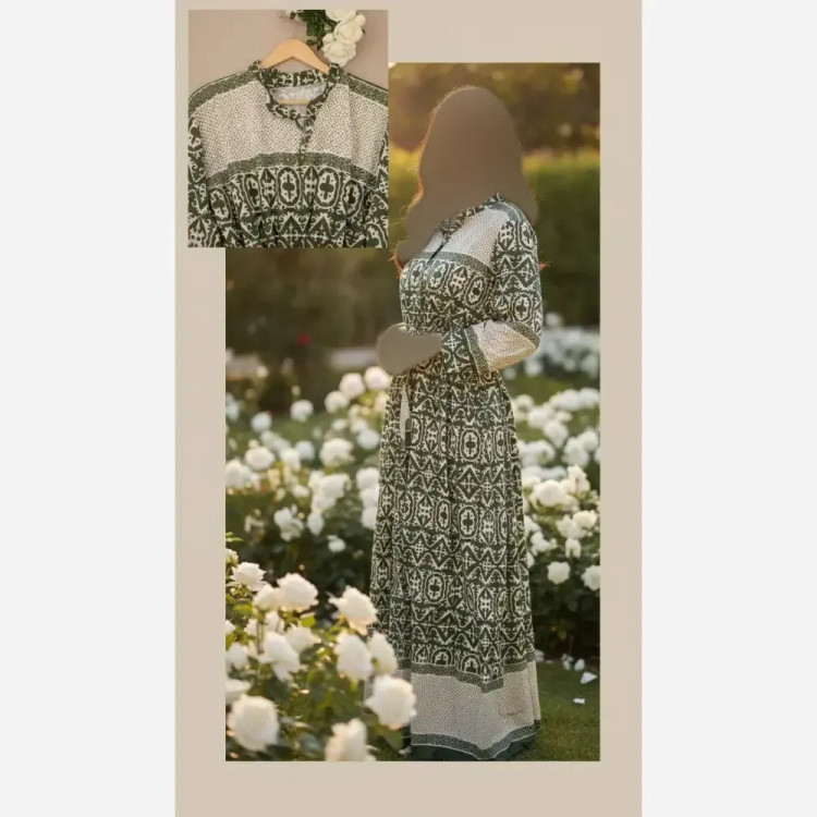 پیراهن ساحلی مزونی فلورانس فری سایز زنانه شیک و راحت مناسب استایل روزمره و مهمانی