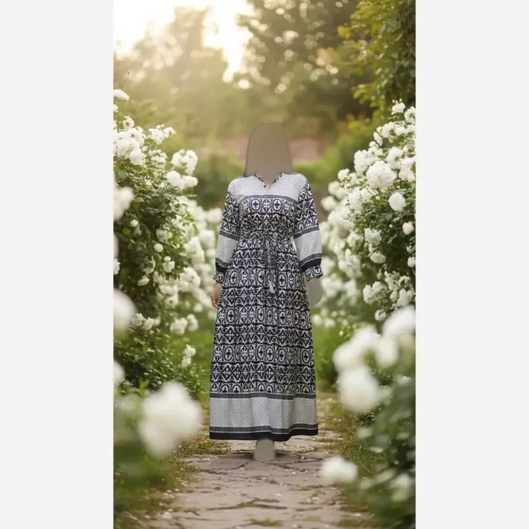 پیراهن ساحلی مزونی فلورانس فری سایز زنانه شیک و راحت مناسب استایل روزمره و مهمانی