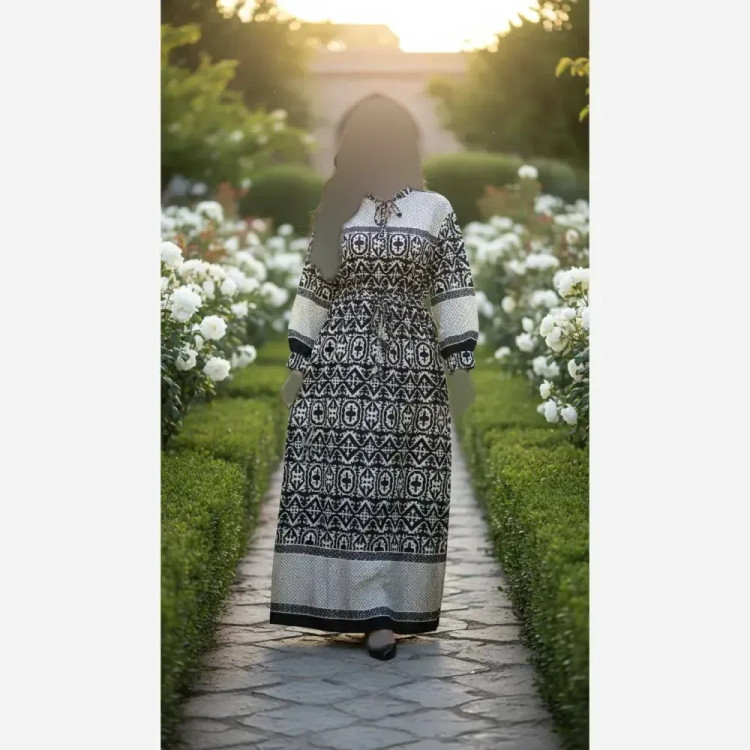 پیراهن ساحلی مزونی فلورانس فری سایز زنانه شیک و راحت مناسب استایل روزمره و مهمانی