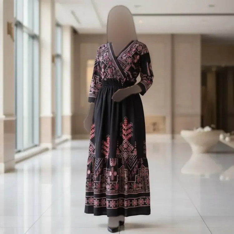 پیراهن ساحلی زنانه مزونی بوگاتی فری سایز شیک و راحت مناسب فصل