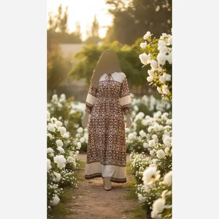 پیراهن ساحلی مزونی فلورانس فری سایز زنانه شیک و راحت مناسب استایل روزمره و مهمانی