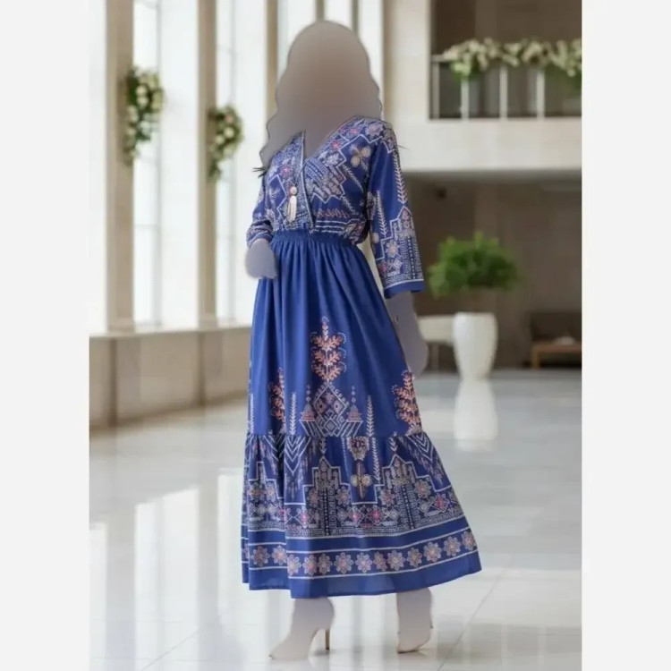 پیراهن ساحلی زنانه مزونی بوگاتی فری سایز شیک و راحت مناسب فصل