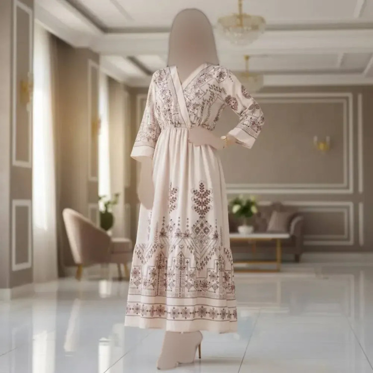 پیراهن ساحلی زنانه مزونی بوگاتی فری سایز شیک و راحت مناسب فصل