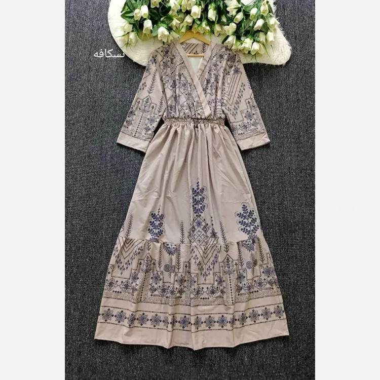 پیراهن ساحلی زنانه مزونی بوگاتی فری سایز شیک و راحت مناسب فصل