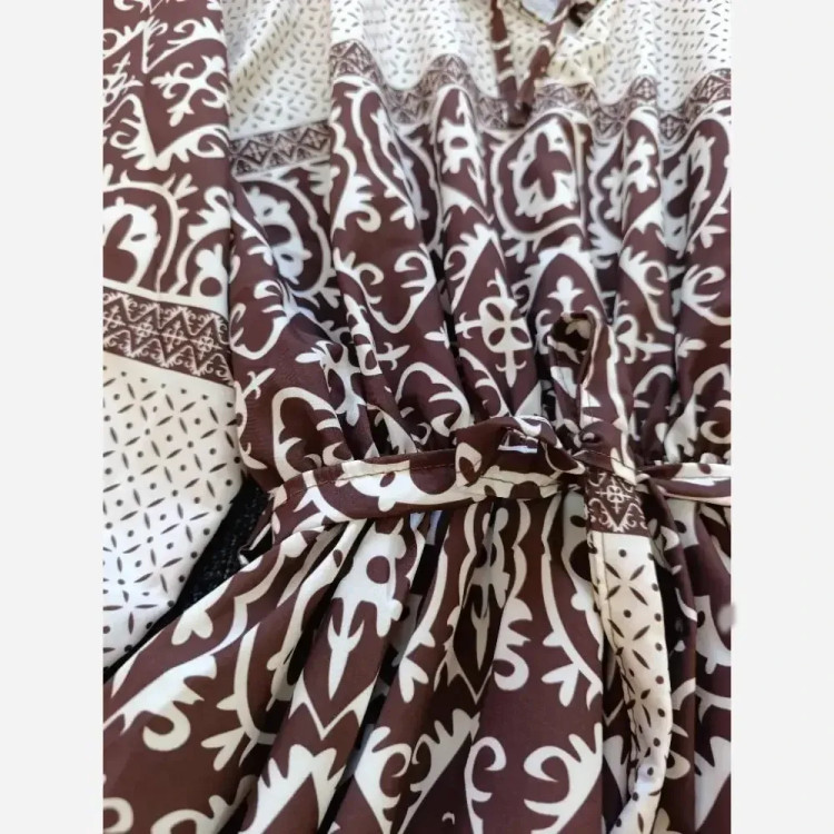 پیراهن ساحلی مزونی فلورانس فری سایز زنانه شیک و راحت مناسب استایل روزمره و مهمانی