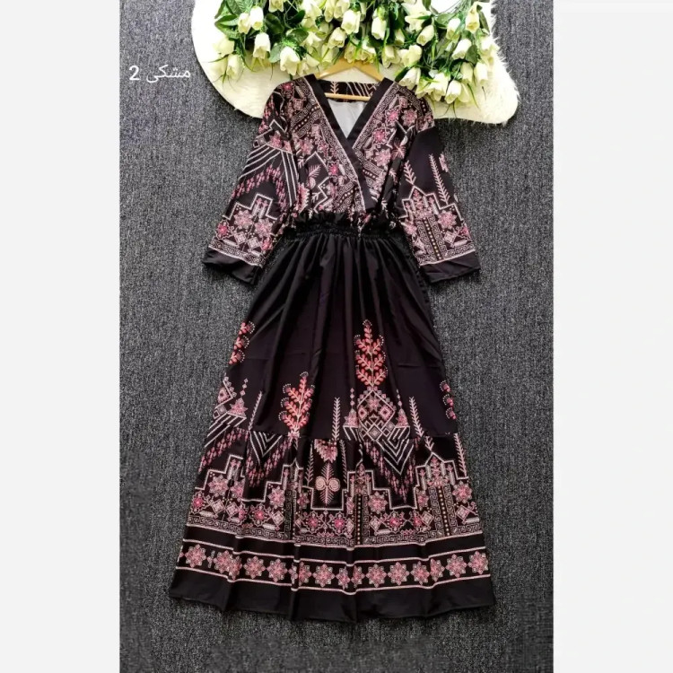 پیراهن ساحلی زنانه مزونی بوگاتی فری سایز شیک و راحت مناسب فصل