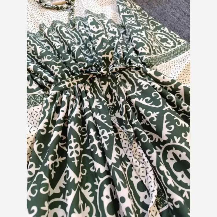 پیراهن ساحلی مزونی فلورانس فری سایز زنانه شیک و راحت مناسب استایل روزمره و مهمانی