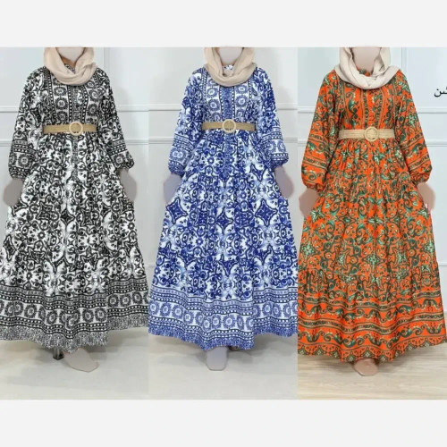 پیراهن ساحلی مزونی الیزه زنانه فری سایز تا 48 تنخور شیک با تضمین کیفیت