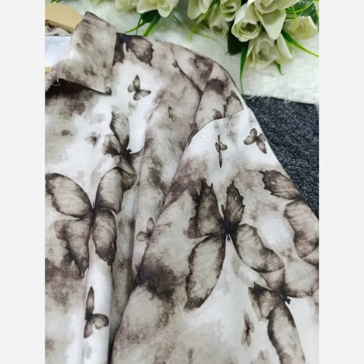 شومیز گرهای پینترستی پروانه جگوار وارداتی فری سایز 38-48 زنانه شیک