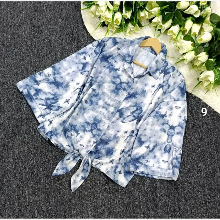 شومیز گرهای پینترستی پروانه جگوار وارداتی فری سایز 38-48 زنانه شیک