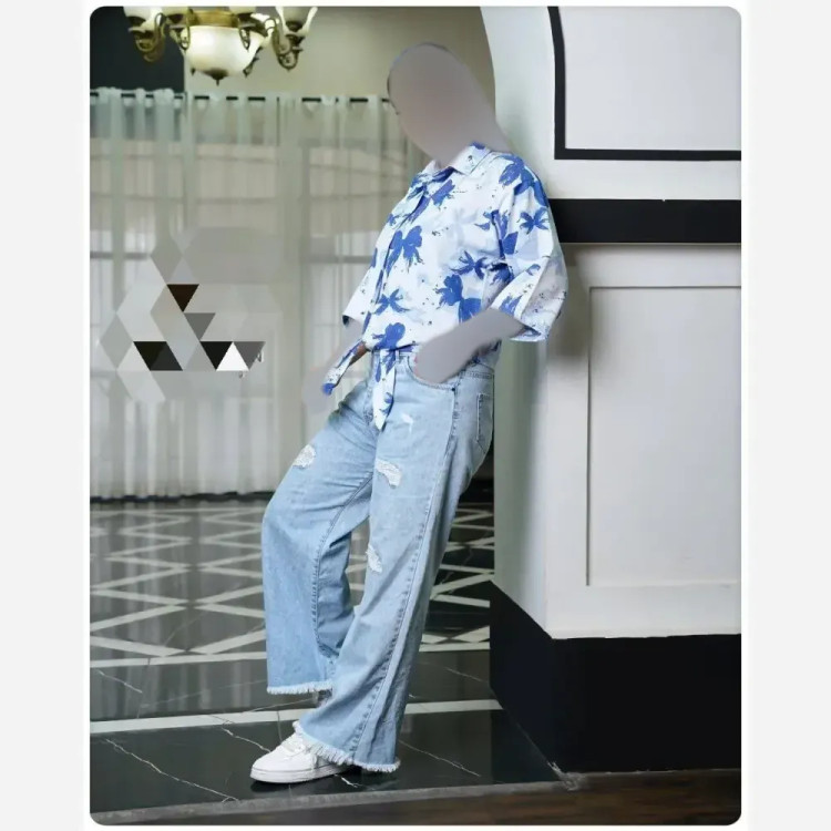 شومیز گرهای پینترستی پروانه جگوار وارداتی فری سایز 38-48 زنانه شیک