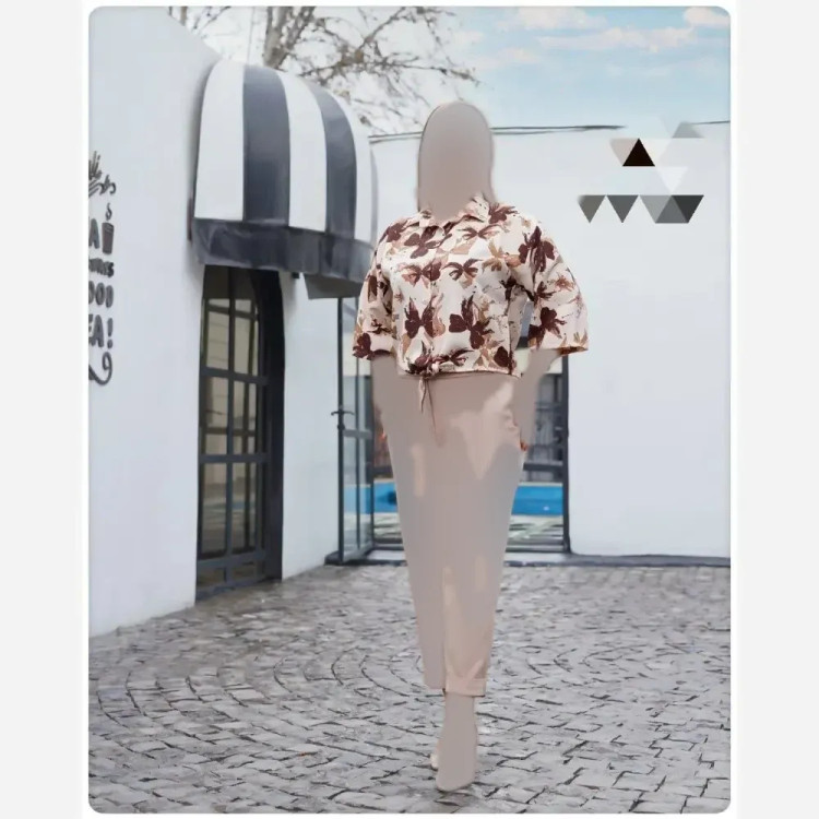 شومیز گرهای پینترستی پروانه جگوار وارداتی فری سایز 38-48 زنانه شیک