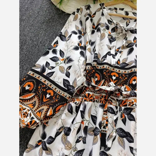 پیراهن ماکسی نخی زنانه فری سایز شیک و راحت مناسب ساحلی و روزمره | رنگ بندی متنوع