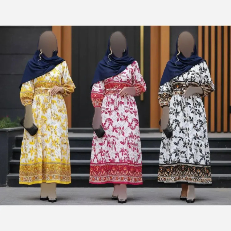 پیراهن ماکسی نخی زنانه فری سایز شیک و راحت مناسب ساحلی و روزمره | رنگ بندی متنوع