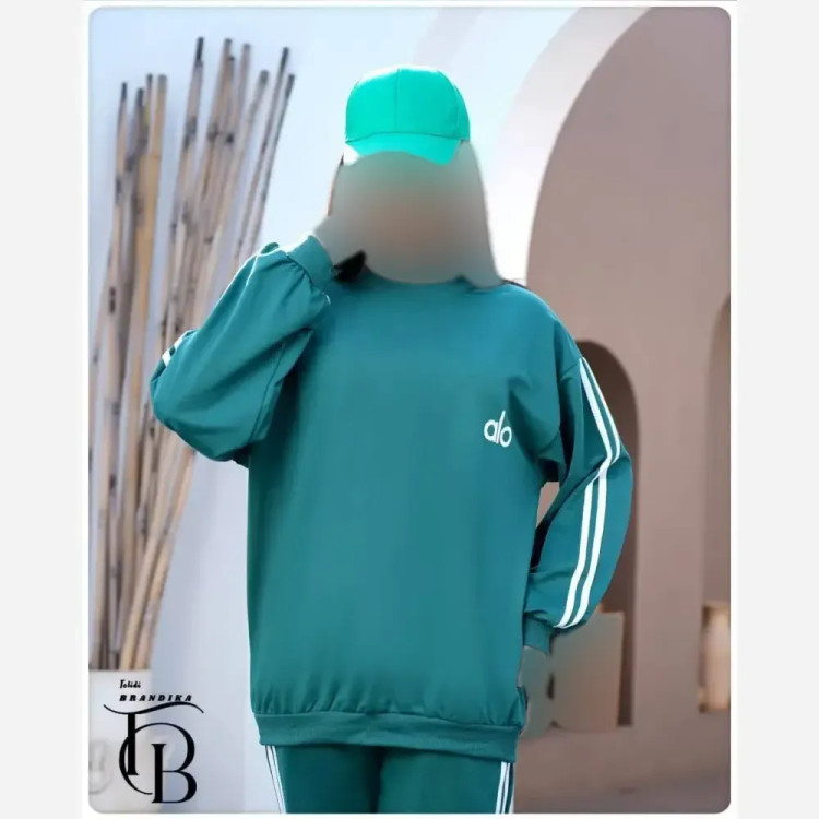 ست دورس شلوار زنانه گلکسی اسپان فری سایز تا 50 سبز مشکی نسکافه ای کرم