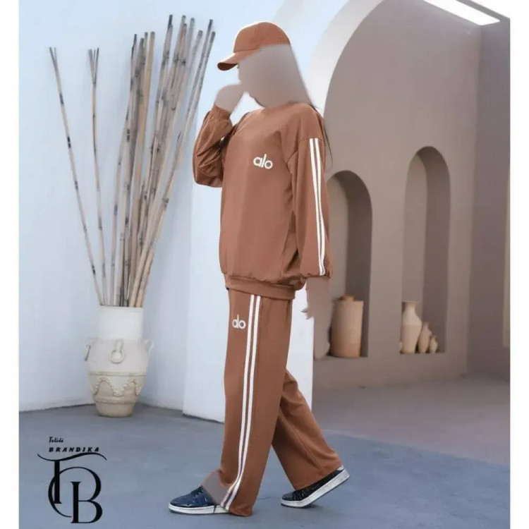 ست دورس شلوار زنانه گلکسی اسپان فری سایز تا 50 سبز مشکی نسکافه ای کرم