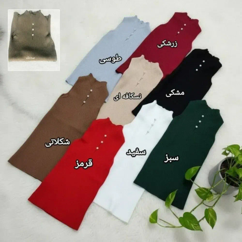 تاپ بافت نرم و لطیف زنانه فری سایز تا 44 قد 65 دور سینه 60
