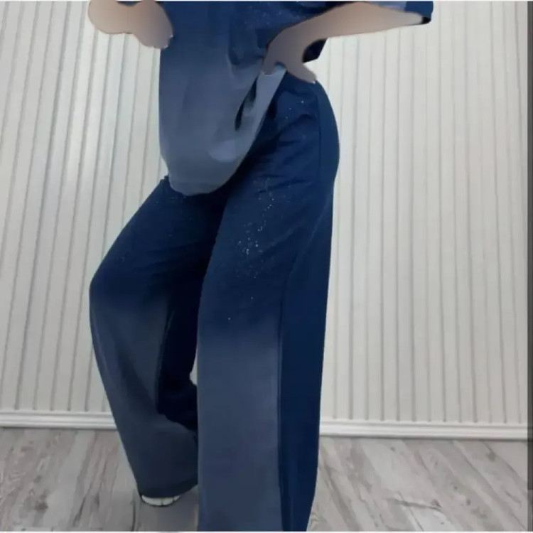 ست تیشرت شلوار کهکشان گلکسی نخ پنبه فری سایز زنانه | رنگبندی متنوع | شیک و با کیفیت