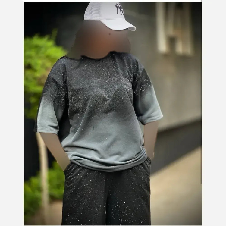 ست تیشرت شلوار کهکشان گلکسی نخ پنبه فری سایز زنانه | رنگبندی متنوع | شیک و با کیفیت