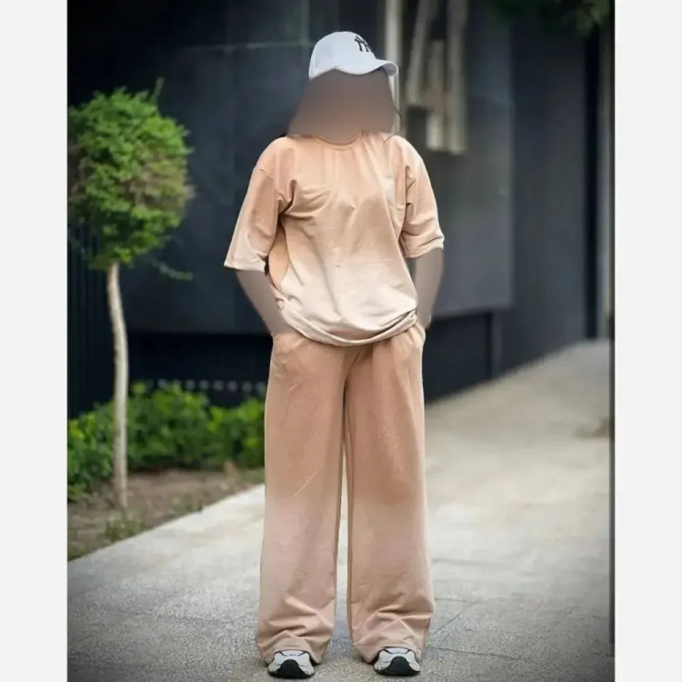 ست تیشرت شلوار کهکشان گلکسی نخ پنبه فری سایز زنانه | رنگبندی متنوع | شیک و با کیفیت