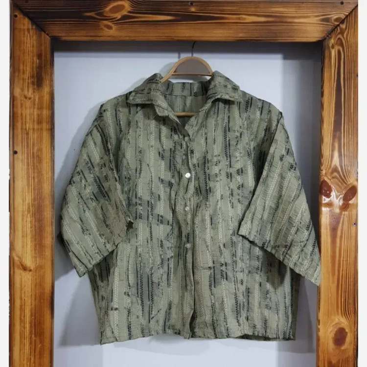 شومیز کوک دوزی گازوییلی فری سایز زنانه شانتون کد 9592