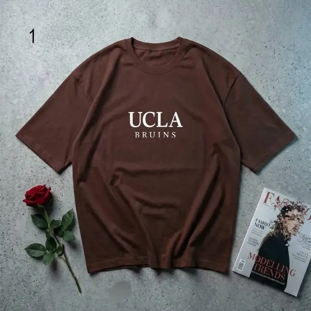 تیشرت نخ پنبه UCLA فری سایز زنانه قد 70 عرض 60 مناسب سایز 44 تا 46