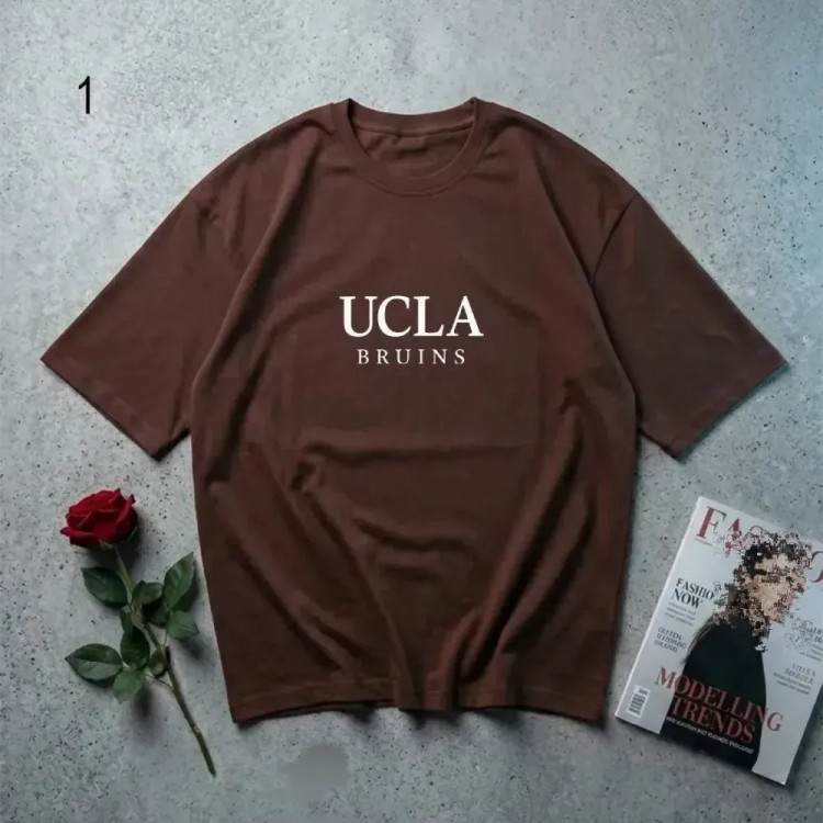 تیشرت نخ پنبه UCLA فری سایز زنانه قد 70 عرض 60 مناسب سایز 44 تا 46