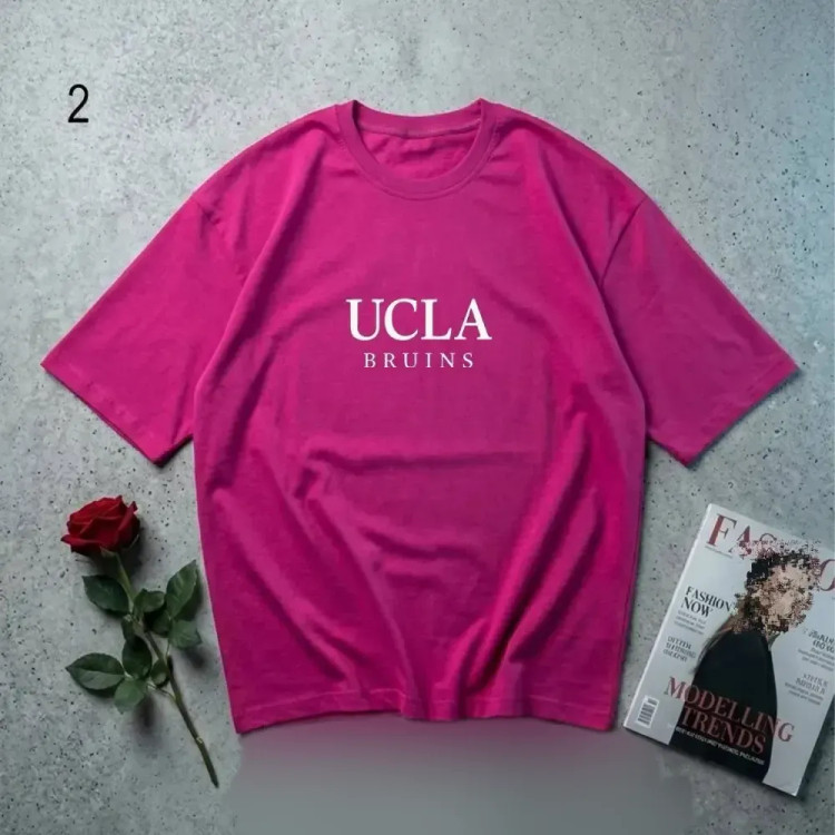 تیشرت نخ پنبه UCLA فری سایز زنانه قد 70 عرض 60 مناسب سایز 44 تا 46