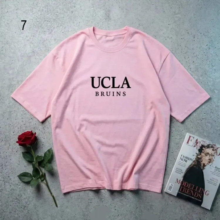 تیشرت نخ پنبه UCLA فری سایز زنانه قد 70 عرض 60 مناسب سایز 44 تا 46