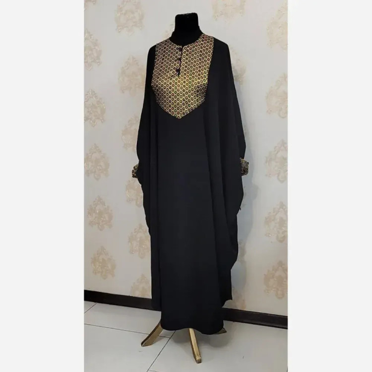 عبا زنانه طرح شیدا ابروبادی و تافته هندی قد 140 فری سایز 38-60