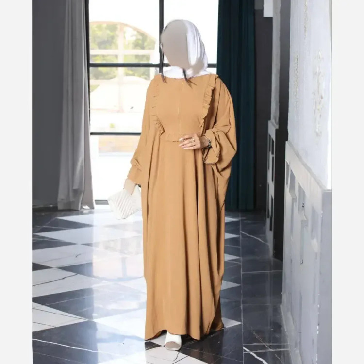 عبا طرح سحر ابروبادی قد 135 زیپ مخفی بند تنظیم سایز فیری طوسی سبز مشکی نسکافه ای