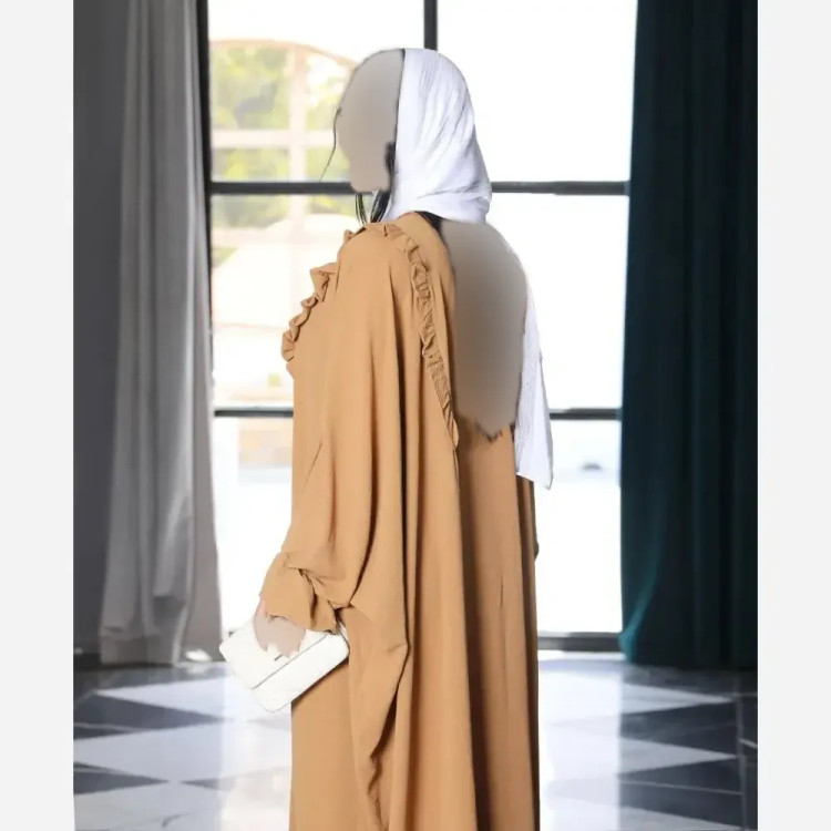 عبا طرح سحر ابروبادی قد 135 زیپ مخفی بند تنظیم سایز فیری طوسی سبز مشکی نسکافه ای