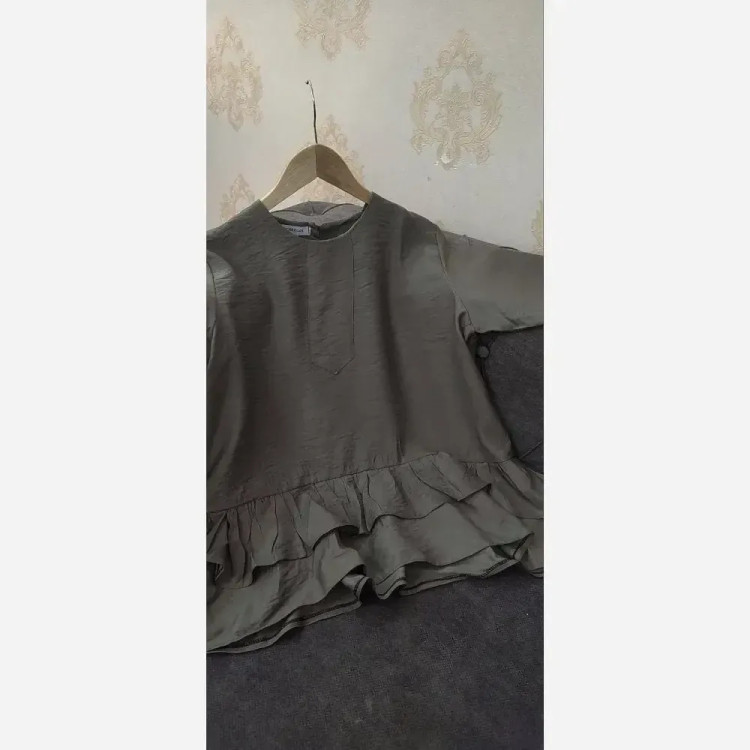 دوتیکه کرسپو طرح سروناز زنانه سایز فری (38-48) سبز مشکی سورمه ای