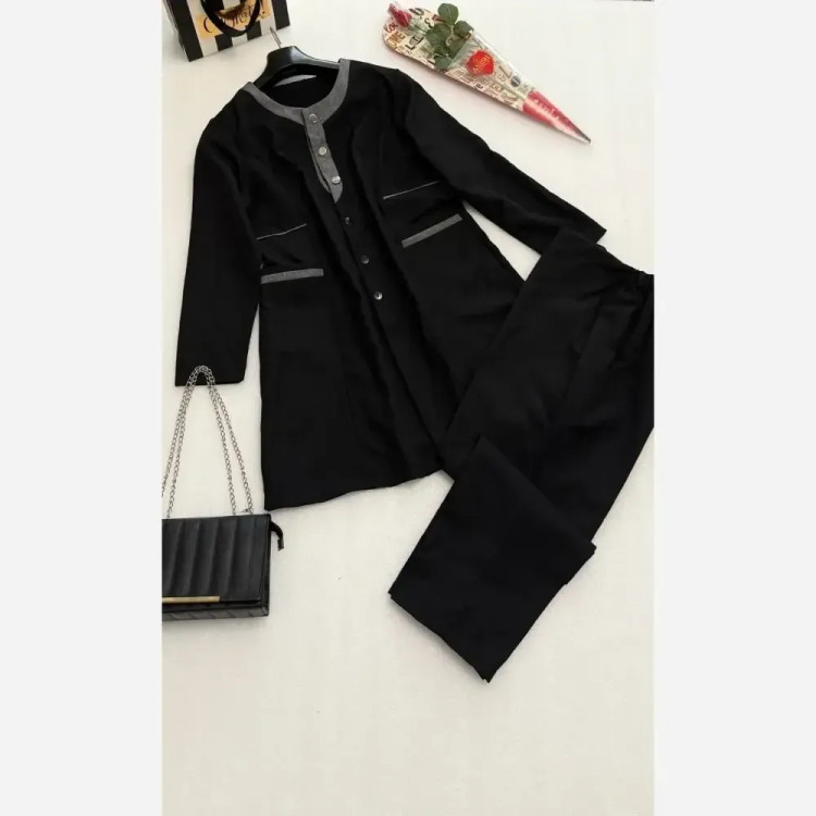 ست مانتو و شلوار اداری مریلا فری سایز مکانیک پرشین پرومکس