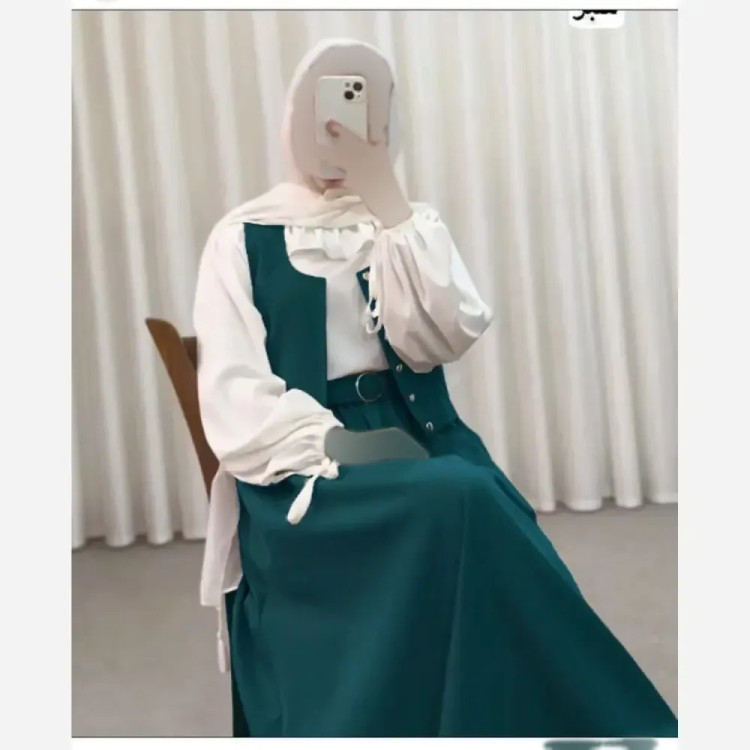 ست سه تیکه عروسکی آیناز شومیز دامن و وست فری سایز 36 تا 44