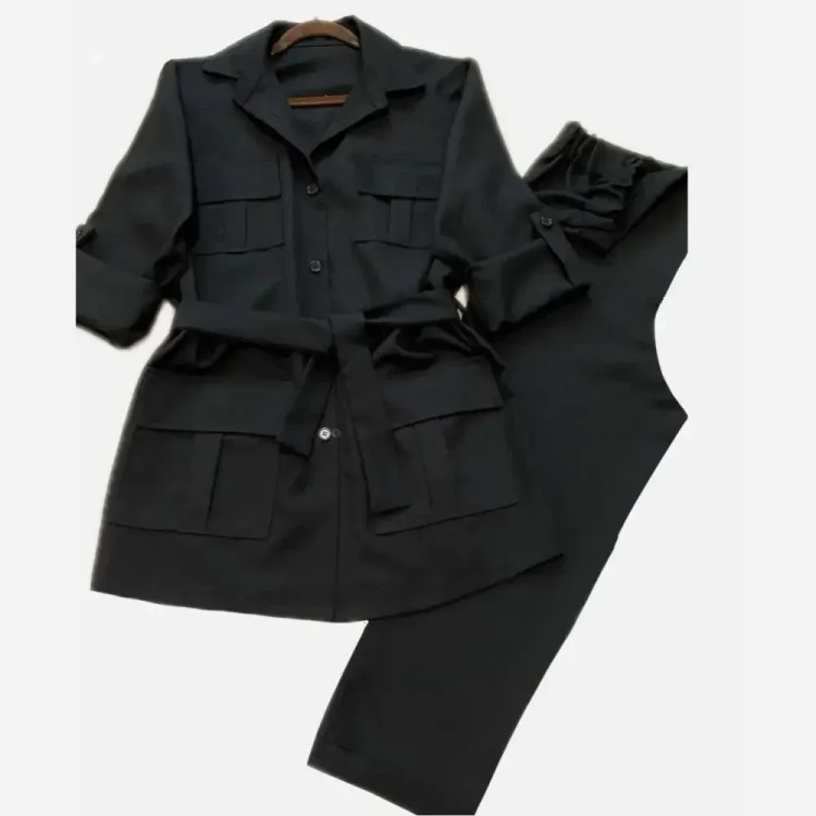 ست مانتو و شلوار هنگامه فری سایز مکانیک پرومکس درجه یک