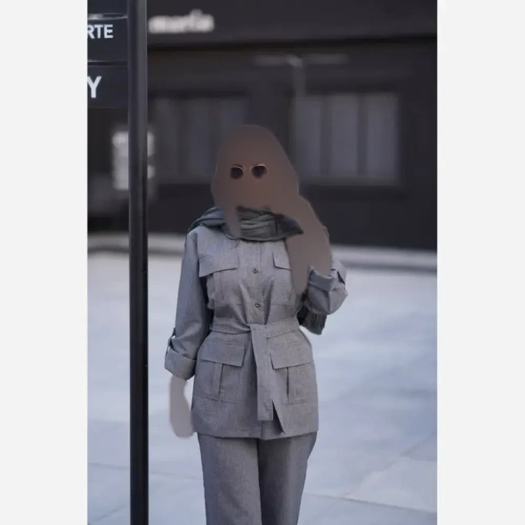 ست مانتو و شلوار هنگامه فری سایز مکانیک پرومکس درجه یک