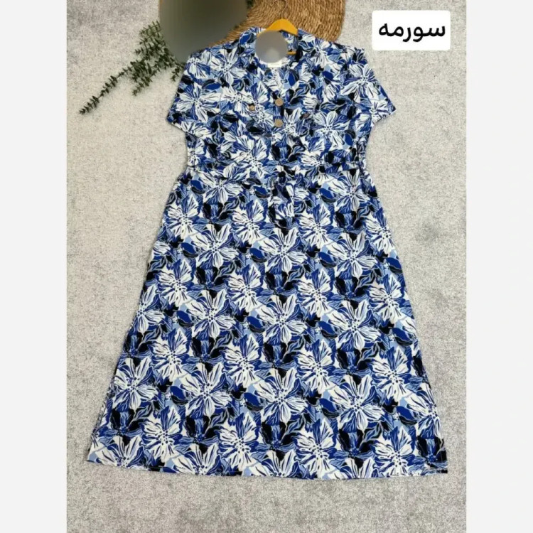 کفتان قواره دار نازگل کرپ دیور فری سایز 38 تا 50 مناسب شیردهی