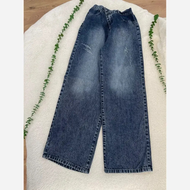 شلوار جین بگ زنانه ژوبین ترک قد 106 کیفیت عالی سایزبندی کامل