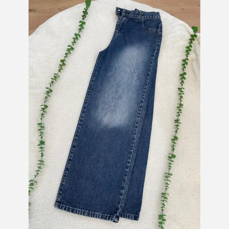 شلوار جین بگ زنانه ژوبین ترک قد 106 کیفیت عالی سایزبندی کامل