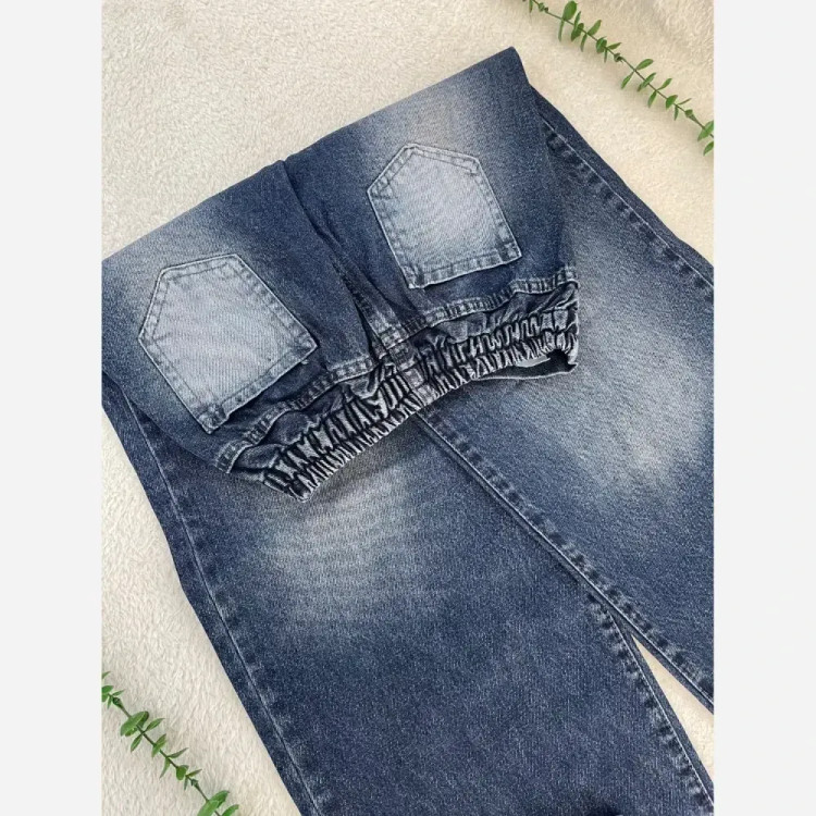 شلوار جین بگ زنانه ژوبین ترک قد 106 کیفیت عالی سایزبندی کامل