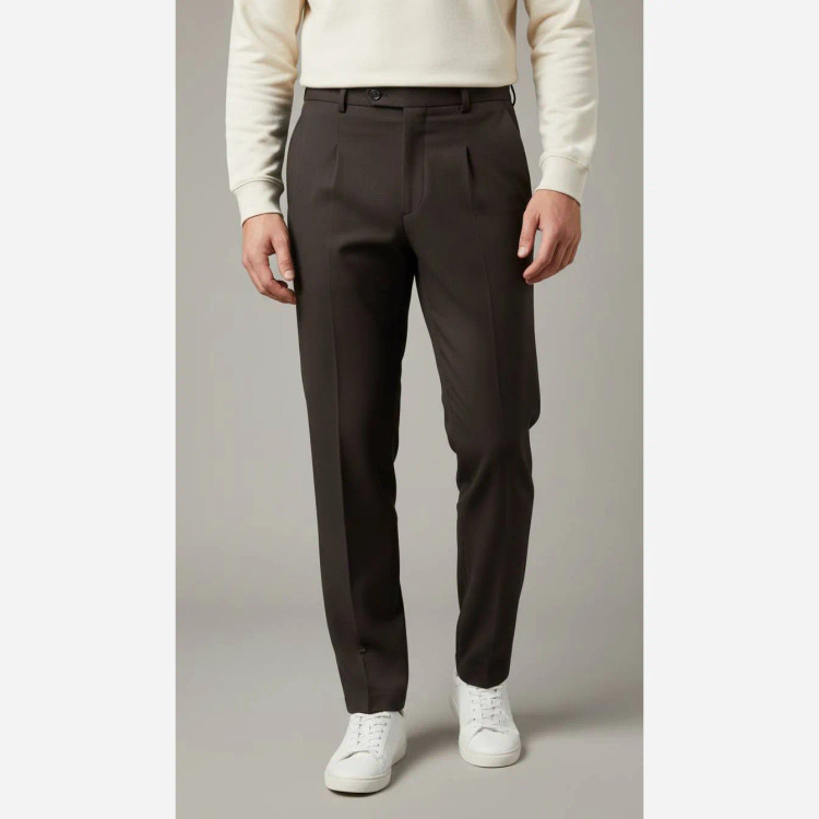 شلوار مام مردانه جنس مازراتی دبل توییست A++ رنگ مشکی و شکلاتی سایز L XL XXL XXXL