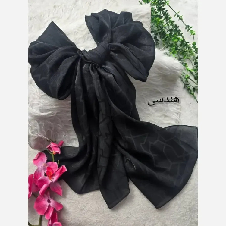 شال مهتاب ژاکارد دورو ترک ابعاد 195×65 رنگ بندی پیچ، برگ، هندسی سایز فری