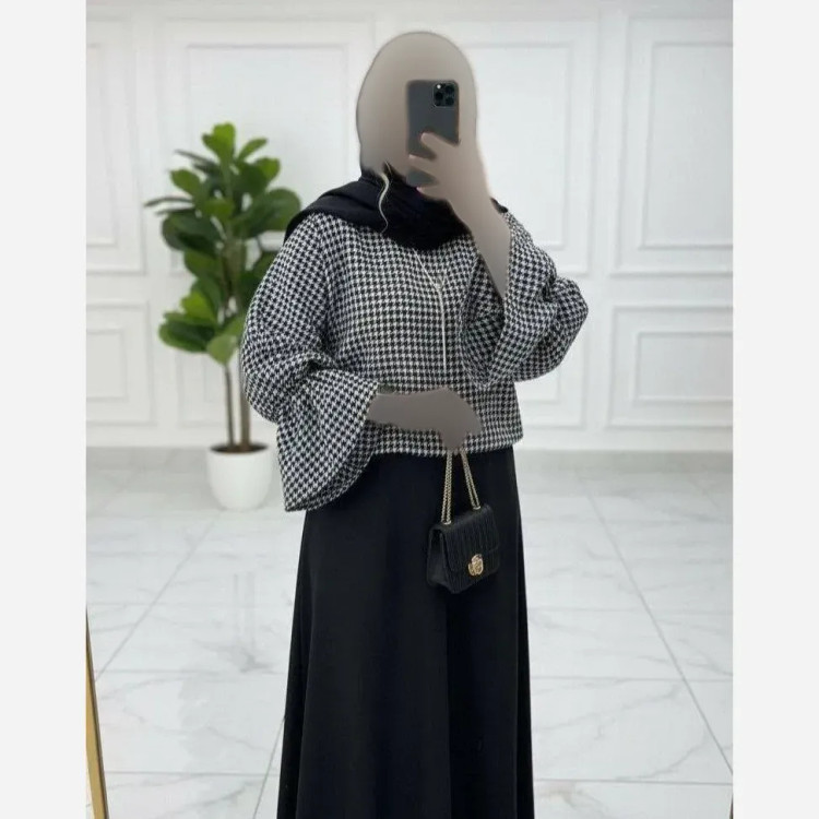 ست دامن مازراتی و شنل موهر نارنیا در رنگبندی متنوع و سایز دو